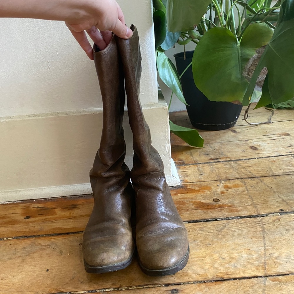 Leather riding boots sz 9.5 Merona
